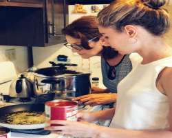She likes to cook food.